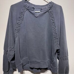 Aerie Hey Crochet oversized Sweatshirt M